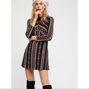 Free People Stella Printed Mini Dress